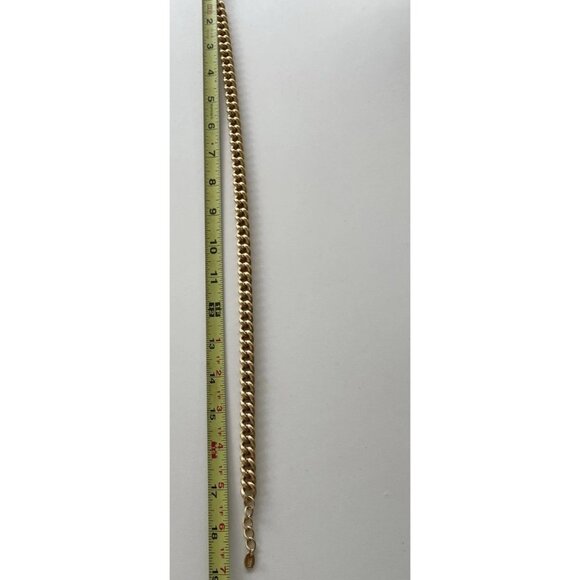 ZARA Gold And Silver Tone Chunky Chain Embossed Coin Necklace Women’s Sz 18.5” - Picture 11 of 12